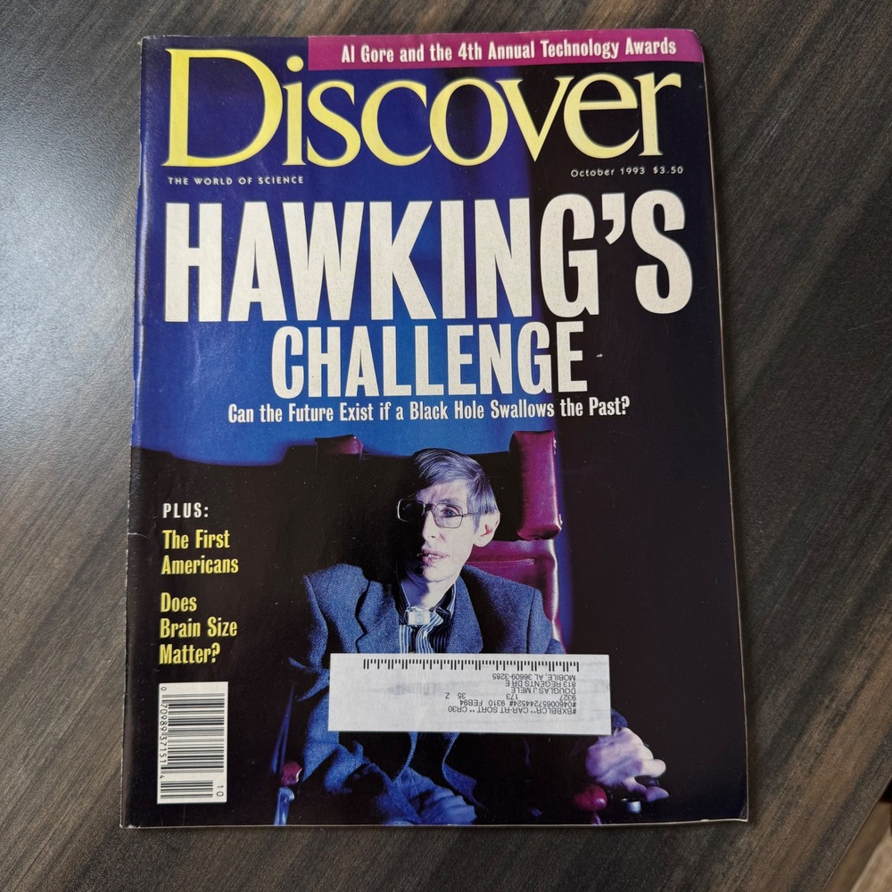 Discover Magazine October 1993 Hawking's Challenge Can‎ the Future Exist